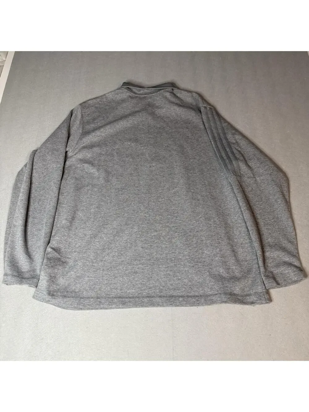 Adidas Pullover Mens XL Gray Quarter Zip Pullover‎ Sweater Golf Training